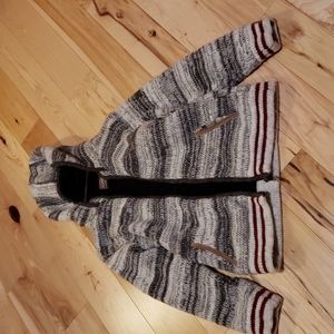 Kyber Outerwear 100% Wool Full Zipper Hooded Sweater